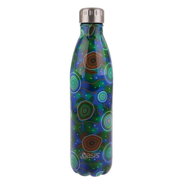 Oasis S/S Double Wall Insulated Drink Bottle 750ml Sea Turtles 8883ST