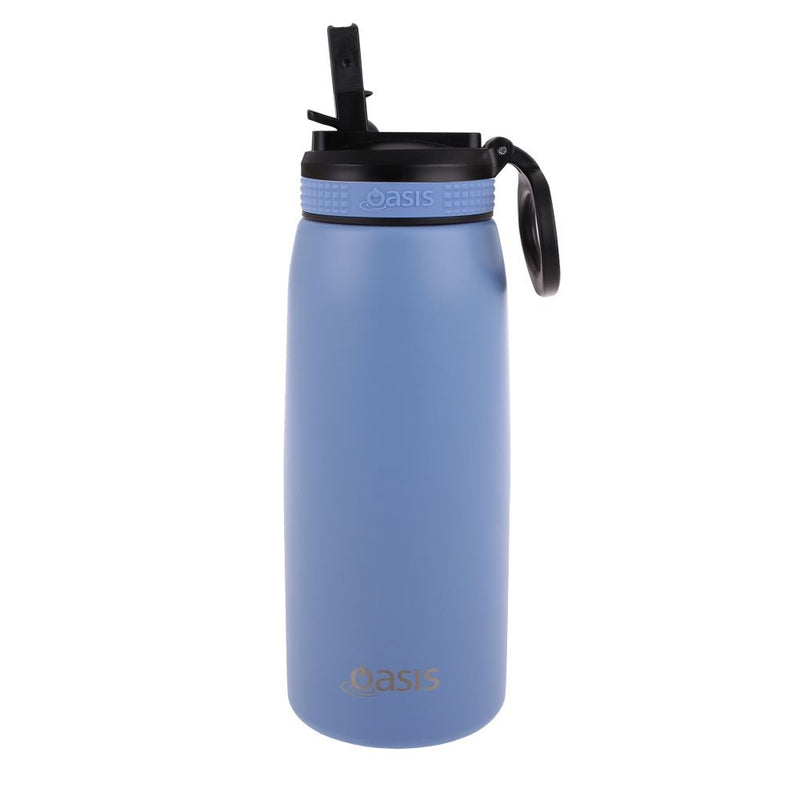 S/S Double Wall Insulated Sports Bottle Sipper Straw 780ml Lilac 8893LC