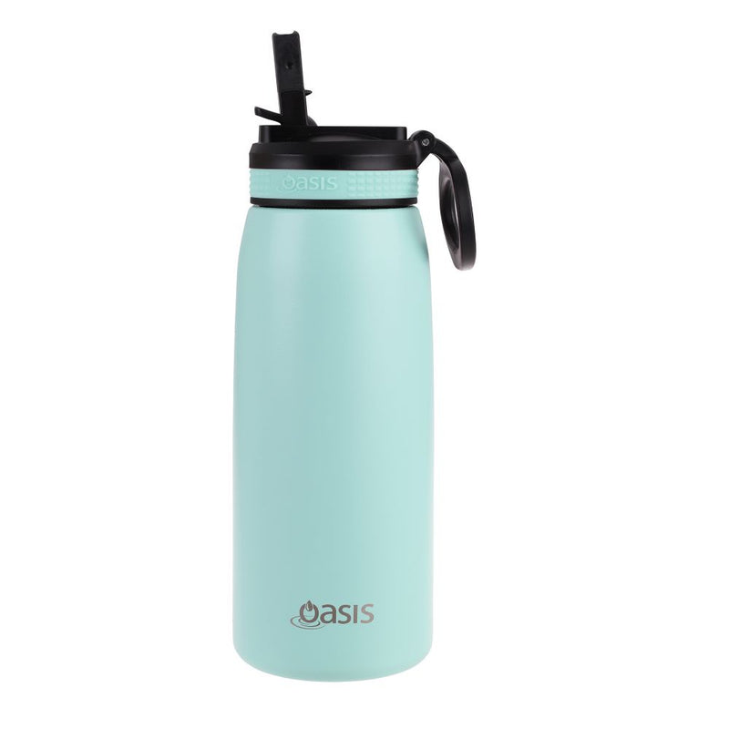 Oasis 780ml Insulated Sports Bottle Sipper Straw  Mint 8893MT