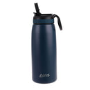 Oasis 780ml Insulated Sports Bottle Sipper Straw  Navy 8893NY