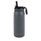 S/S Double Wall Insulated Sports Bottle Sipper Straw 780ml Steel 8893ST