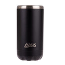 Oasis SS Double Wall Insulated Cooler Can 330ml Black 8923BK