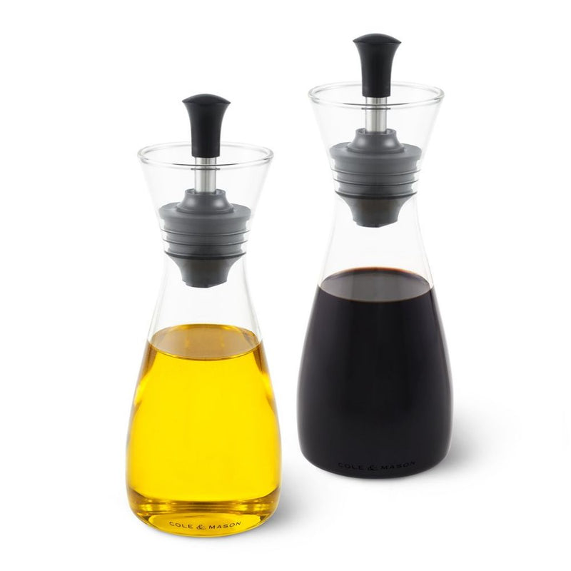 Cole and Mason Oil Vinegar Classic Pourer Glass Gift Set 31455cm RRP $89.95