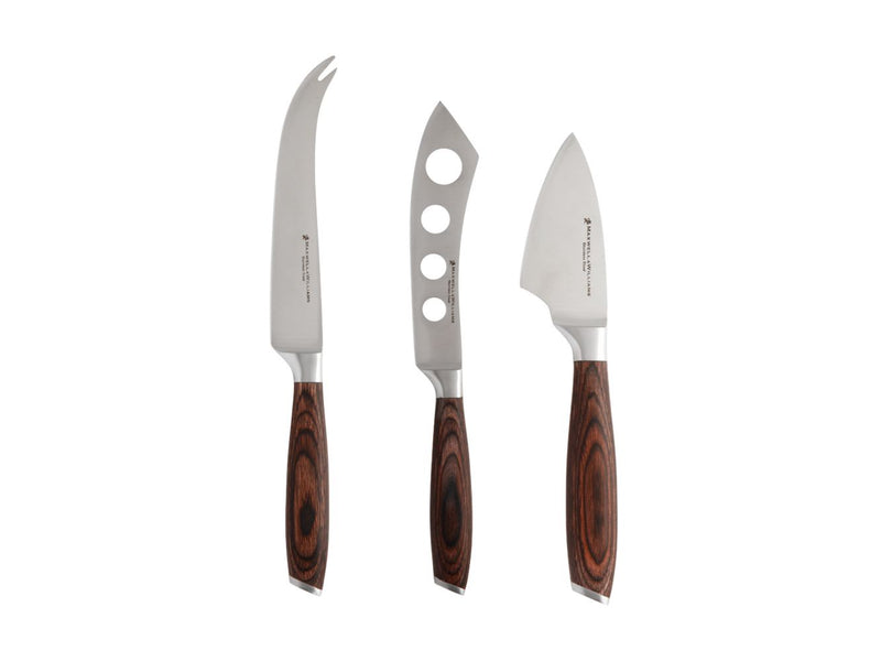 MW Stanton Cheese Knife Set 3piece Wood Gift Boxed JA0024 RRP $69.95