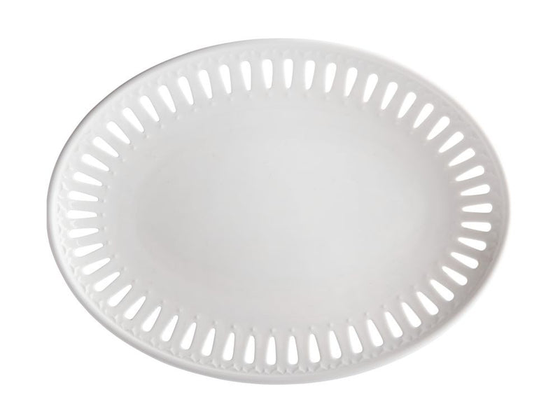 CD Fiorentina Oval Platter 25x19cm White Gift Boxed   AY0501
