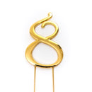 GOLD Cake Topper (7cm) - NUMBER 8 BG-GOL-LNUM8