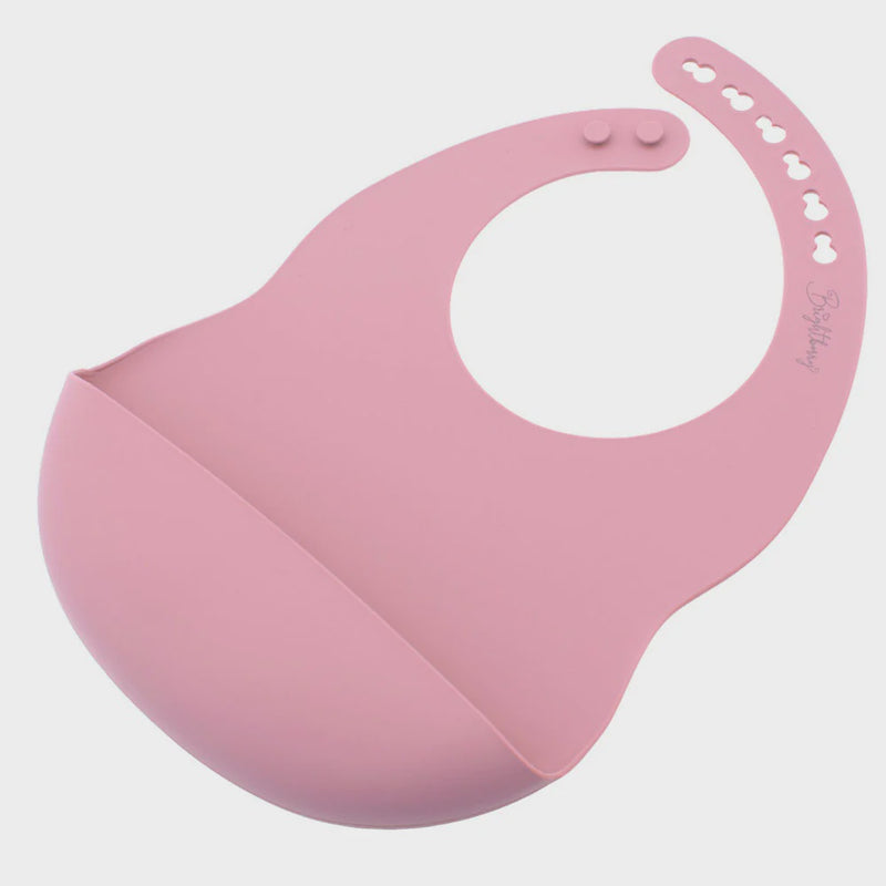 Baby & Toddler Silicone Bib Coral Pink bb-scp-01-crl