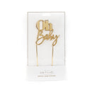 GOLD Metal Cake Topper - OH BABY CC-GOBAB