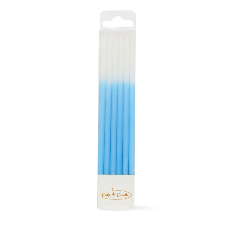 OMBRE Cake Candles BLUE (Pack of 12) CC-OMBBLU