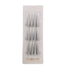 SILVER Bullet Candles (Pack of 12) CC-SILVER12