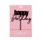 CURSIVE Happy Birthday Cake Topper – BLACK  CC-ZHBDA2