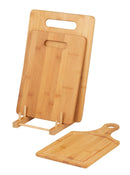 DW Bamboo Cutting Board w Stand Set 3 DES0228