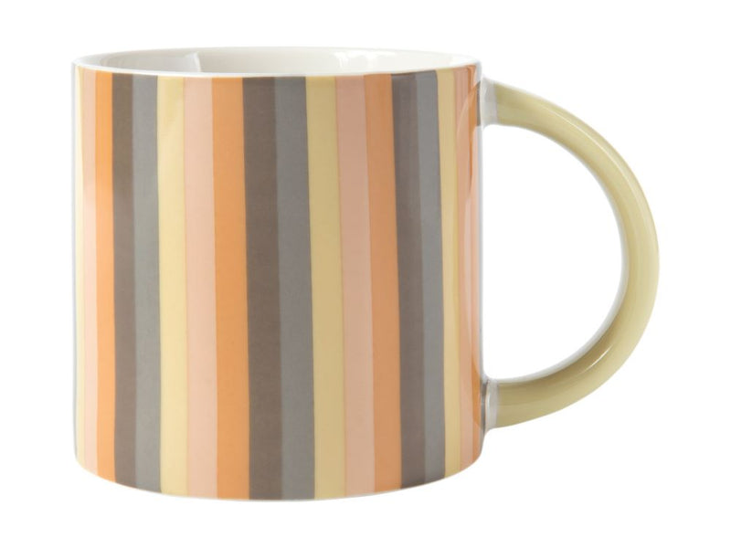 MW Power Pop Stripes Mug 400ML Charcoal  DI0419 RRP $11.95