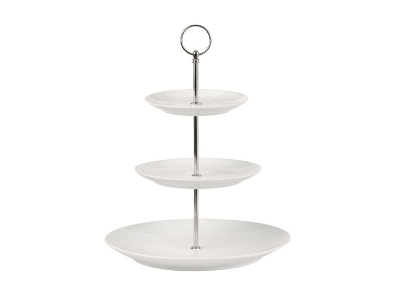 MW White Basics 3 Tier Cake Stand Gift Boxed DV0182