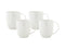 MW White Basics Diamonds Coupe Mug 370ML Set of 4 Gift Boxed  DV0188