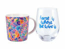 MW Rainbow Wild Mug and Glass Gift Boxed  Africa Pink  DX1227  RRP $29.95