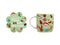 MW Kasey Rainbow Sparkly Season Mug 350ML & Coaster Set Light Green Gift Bo DX1300
