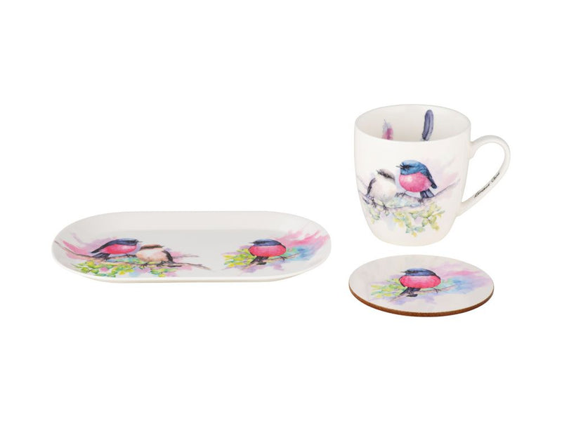 Katherine Castle Bird Life Gift Set Gift Boxed Pink Robin DX1350