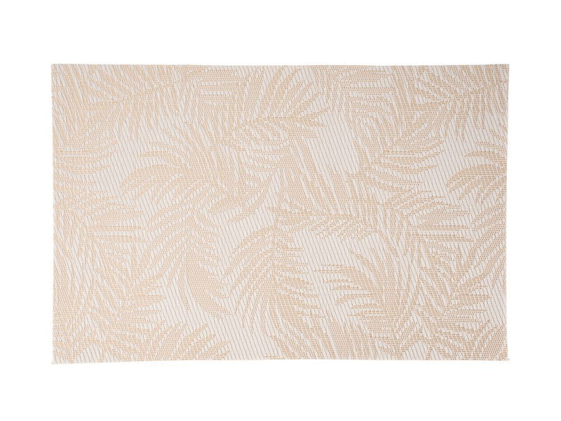 MW Table Accents Placemat 45x30cm Frond Gold White  GI0370