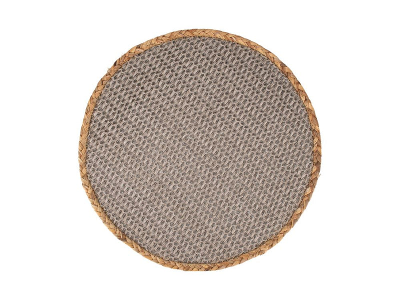 MW Table Accents Placemat 38cm Round Grey Natural GI0376