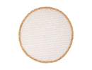 MW Table Accents Placemat 38cm Round White Natural   GI0377