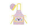 Kasey Rainbow Critters Childrens Apron & Hat Set Pink GX0783 RRP $29.95