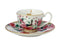 MW Teas and C's Silk Road Demi Cup & Saucer 85ML Set of 2 White Gift Boxed   HV0215