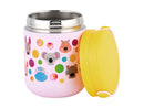 Kasey Rainbow Critters Childrens Insulated Food Container 300ml Pink JR0201