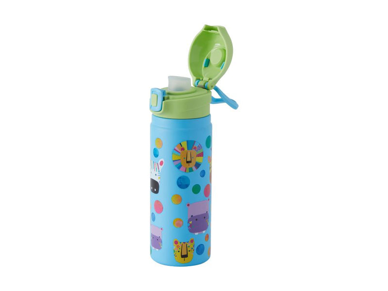 Kasey Rainbow Critters Double Wall Insulated Drink Bottles 550ml Blue JR0202