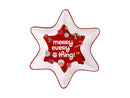 MW Kasey Rainbow Sparkly Season Star Dish 21.5cm Red Gift Boxed    ME0002