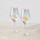 Glamour Wine Glass 520ml Set of 2 Gift Boxed Iridescent MQ0026 RRP $29.95