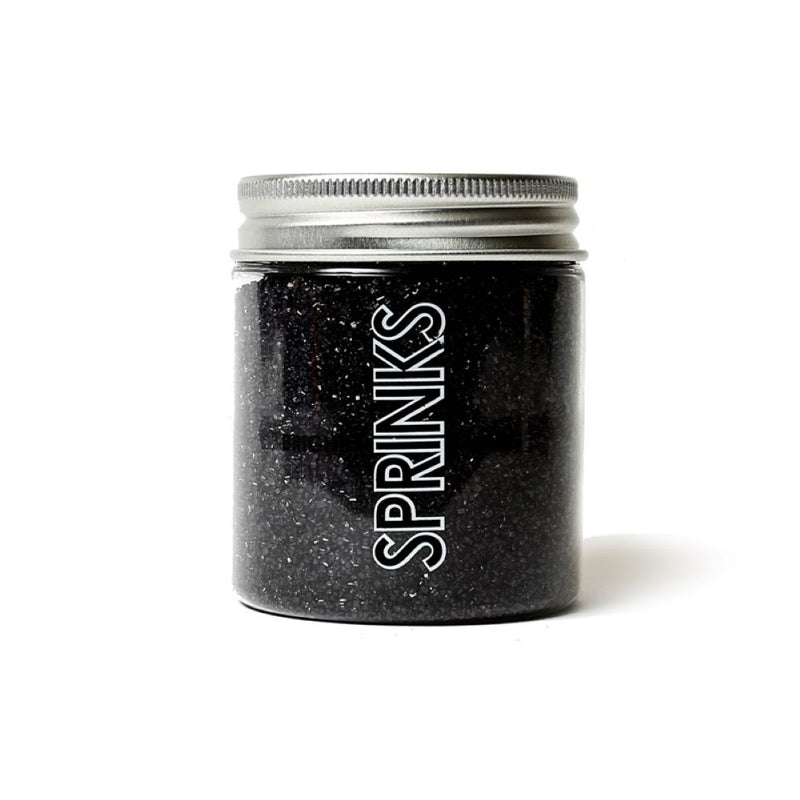 BLACK Sanding Sugar (85g) - by Sprinks SP-SSBLA