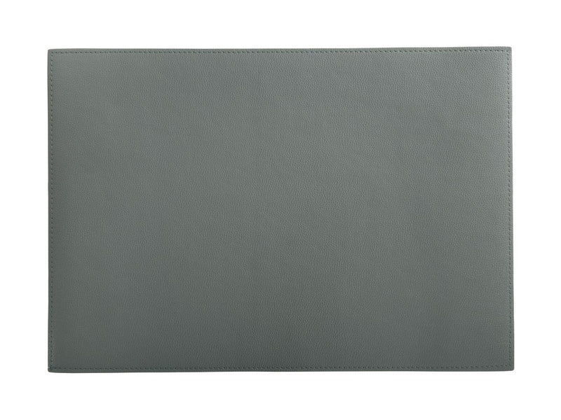 MW Table Accents Leather Look Cowhide Placemat 43x30cm  Grey GI0245