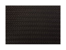MW Table Accents Leather Look Placemat 43x30cm Black Plait GI0160