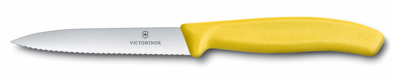 Victorinox Paring 10cm Pointed Wavy Yellow 6.7736.L8