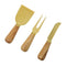 ES Acacia & Brass Set / 3 Cheese Knives DES0625