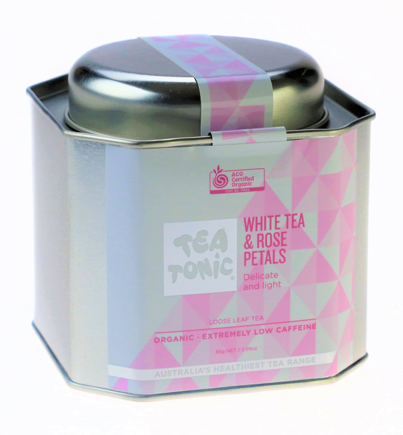 Tea Tonic White Tea & Rose Petals Tea Caddy Tins WRTT