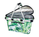 Sachi Insulated Carry Basket w Lid Jungle Leaf 4696JL